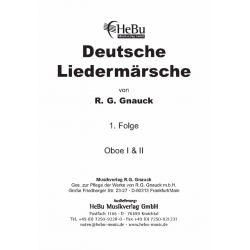 Deutsche Liedermärsche - 1. Folge - 03 Oboe - R. G. Gnauck