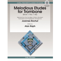 Melodious Etudes for Trombone Book 1 (+Online-Audio) - Marco Bordogni / Arr. Joannes Rochut