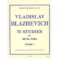 70 Studies for Bb Tuba Vol. 1 - Vladislav Blazhevich
