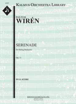 Serenade for Strings op. 11 - Score & Set