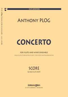 Concerto for flute and wind ensemble (Parts)