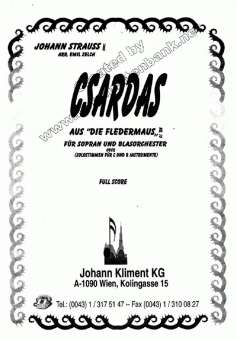 Csardas (Nr. 10 aus "Der Fledermaus")  für Sopran/Blasorchester