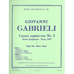 Canzon Septimi Toni No.2 (4 Trompeten + 4 Posaunen) - Giovanni Gabrieli