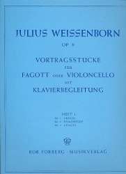 Vortragsstücke op.9  für Fagott u. Klavier Heft 1 - Julius Weissenborn
