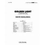 Golden Light (A Celebration Piece) - Score - David Maslanka