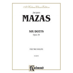 6 duets op.39 : for 2 violins - Jacques Mazas