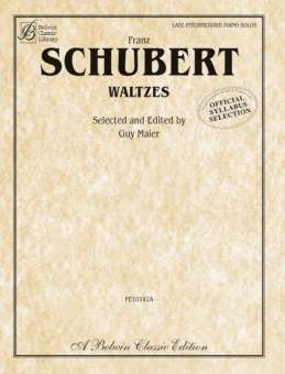 Waltzes (Selections) : for piano