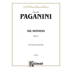 6 Sonatas op.3 : - Niccolo Paganini