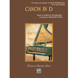 Canon in D : for 2 pianos 4 hands - Johann Pachelbel