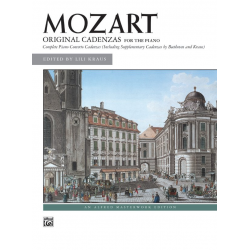 Original Cadenzas : - Wolfgang Amadeus Mozart