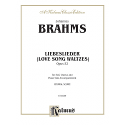Liebeslieder-Walzer op.52 : für Soli, - Johannes Brahms