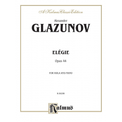Elegie op.44 : für Viola und Klavier - Alexander Glasunow