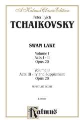 Swan Lake op.20 : miniature score - Piotr Ilich Tchaikowsky (Pyotr Peter Ilyich Iljitsch Tschaikovsky)