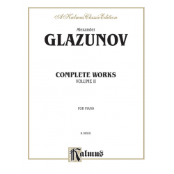 Complete Works vol.2 : for piano - Alexander Glasunow