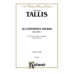 16 cantiones sacrae vol.1 (1-8) : - Thomas Tallis