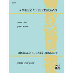 A Week of Birthdays (piano) - Richard Rodney Bennett