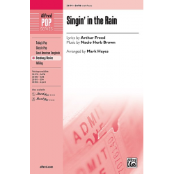 Singin In The Rain SATB - Nacio Herb Brown