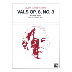 Valse op.8,3 : for guitar - Agustín Barrios Mangoré