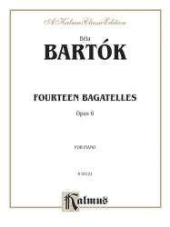 14 Bagatelles op.6 : for piano - Bela Bartok