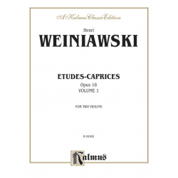 Etudes-Caprices Op.18 vol.1 : for 2 violins - Henryk Wieniawsky
