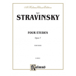 4 Etudes op.7 : for piano - Igor Strawinsky