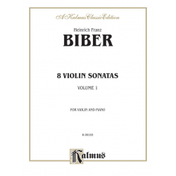 8 sonatas : for violin and bc - Heinrich Ignaz Franz von Biber