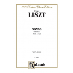 Songs vol.2 (nos.14-25) : for tenor - Franz Liszt