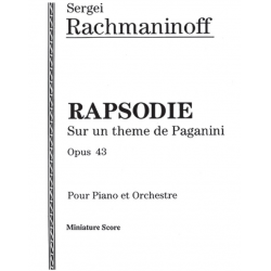 Rapsodie op.43 sur un thème de - Sergei Rachmaninov (Rachmaninoff)