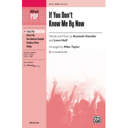 If You Dont Know Me By Now SATB - Kenneth Gamble