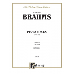 PIANO PIECES OP.118 - Johannes Brahms