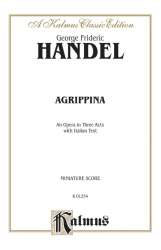 Agrippina : Study score (it) - Georg Friedrich Händel (George Frederic Handel)
