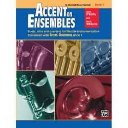 Accent on Ensembles. Bb/Bass Clar Book 1 - John O'Reilly / Arr. Mark Williams