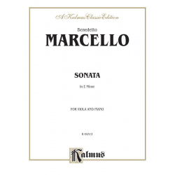 Sonata e minor : for violin and piano - Benedetto Marcello