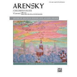 Arensky Childrens Suite Op. 65 (2p4h) - Anton Stepanowitsch Arensky
