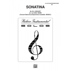 Sonatina : for alto saxophone and - Wolfgang Amadeus Mozart