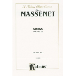 Songs vol.3 : - Jules Massenet
