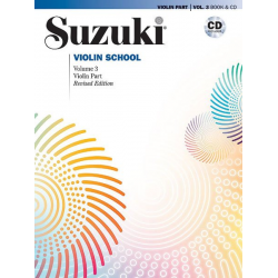 Suzuki Violin School Vol 3 (Rev 07) B/CD - Shinichi Suzuki