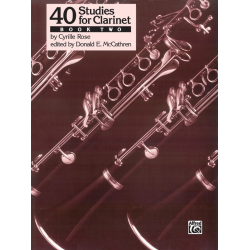 40 Studies for Clarinet vol.2 - Cyrille Rose
