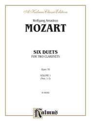 6 Duets op.70 vol.1 )nos.1-3) : - Wolfgang Amadeus Mozart