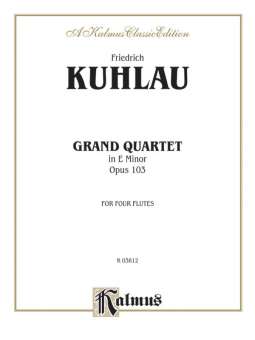 Grand Quartet in e Minor op.103 : for 4 flutes