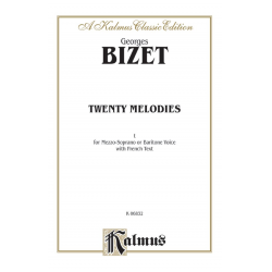 20 melodies : for medium - Georges Bizet