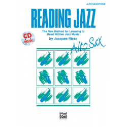 Reading Jazz (+CD) : for alto sax - Jacques Rizzo