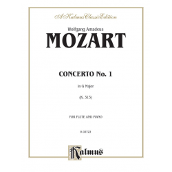 Concerto in G Major no.1 KV313 for Flute and Orchestra : - Wolfgang Amadeus Mozart