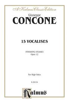 15 Vocalises - Finishing Studies op.12 :