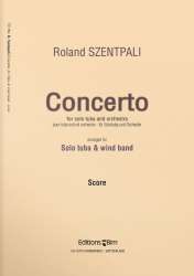 Concerto for Solo Tuba and Wind Band - Score - Roland Szentpali