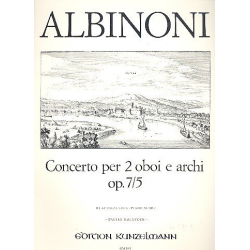 Concerto C-Dur op.7,5 für 2 Oboen - Tomaso Albinoni
