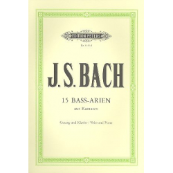 Arien : für Baß und Klavier (dt) - Johann Sebastian Bach