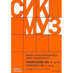 Sinfonie Nr.4 op.43 : - Dmitri Shostakovitch / Schostakowitsch