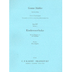 Kindertotenlieder : Partitur - Gustav Mahler