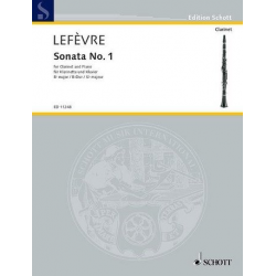 Sonata no.1 for Clarinet and Piano - Jean Xavier Lefèvre